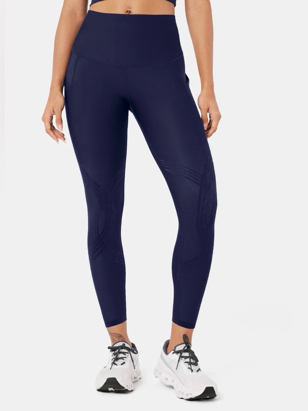 Fanka Body Sculpt Side Pocket Leggings in Navy